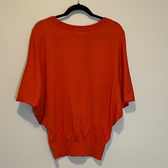 NATURAL BEAUTY BACIC  Ligtht  Orange woolen Sweater - Picture 2 of 6